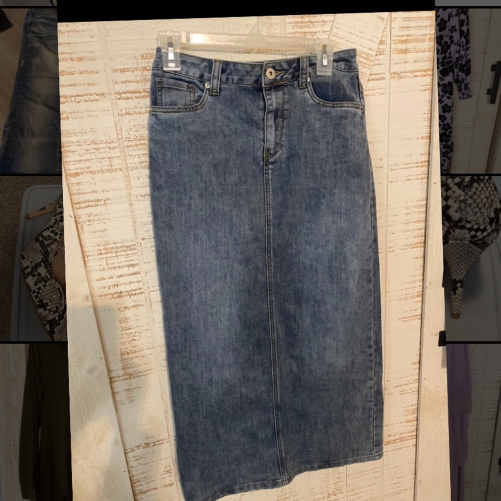 Cato jean skirt